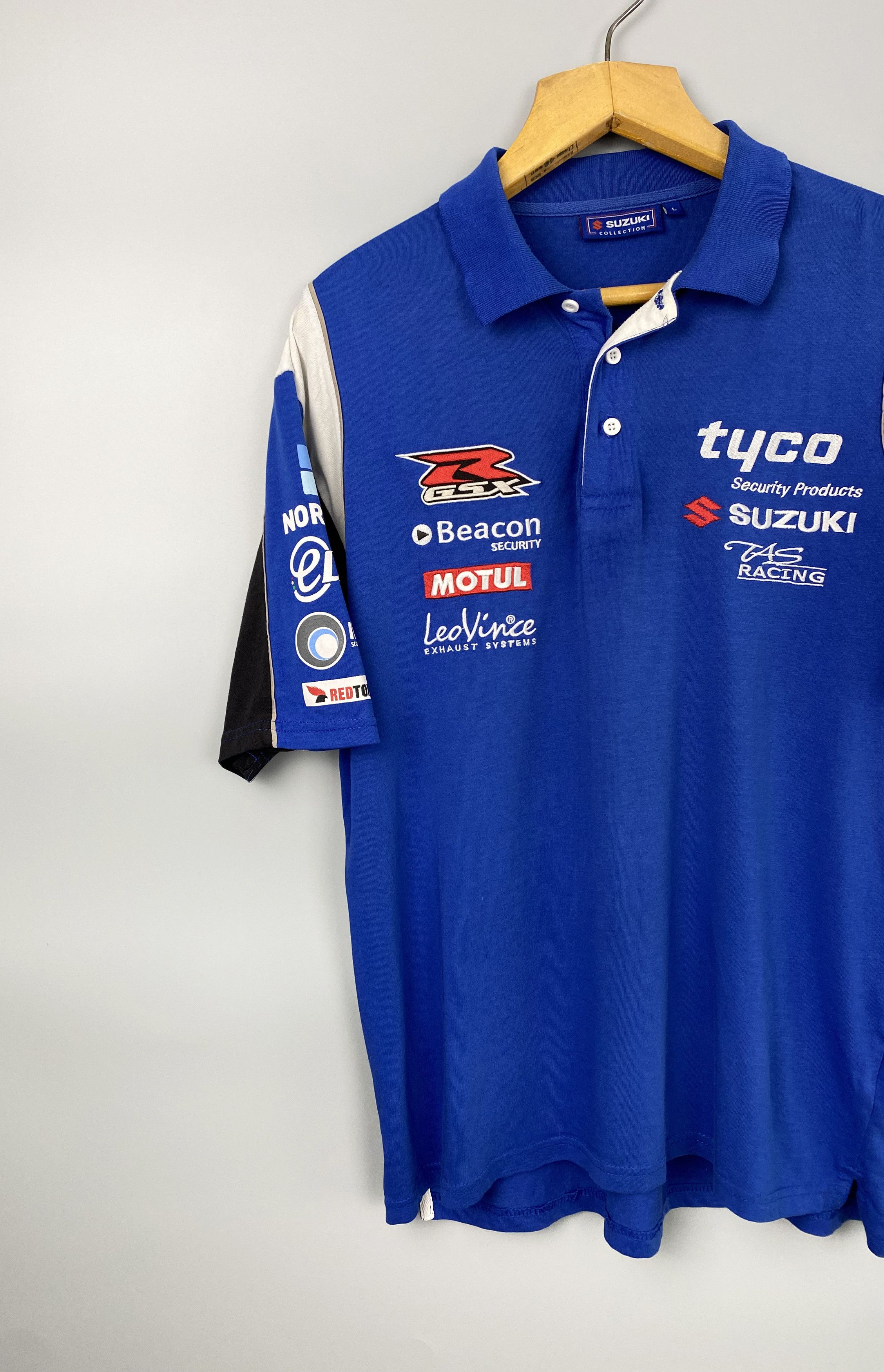 Japanese Brand Vintage SUZUKI Tyco Motorbike Racing Team Size US L / EU 52-54 / 3 - 2 Thumbnail