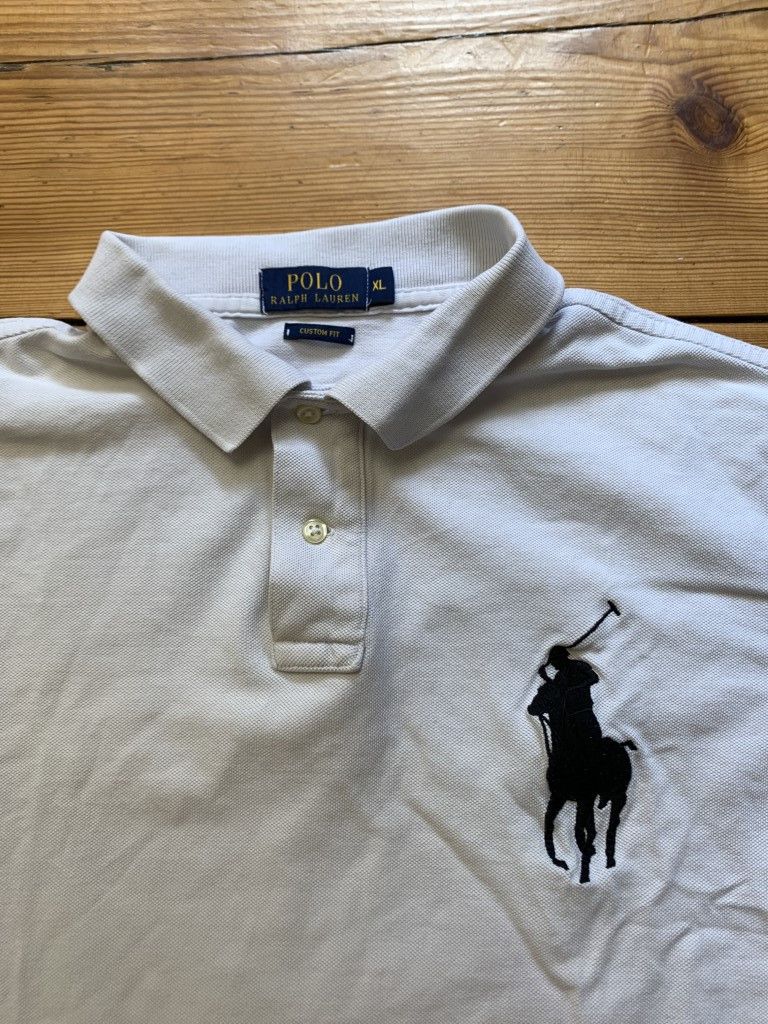Polo Ralph Lauren × Ralph Lauren × Vintage Vintage Polo Ralph Lauren Big Logo Rugby White Size US XL / EU 56 / 4 - 3 Thumbnail