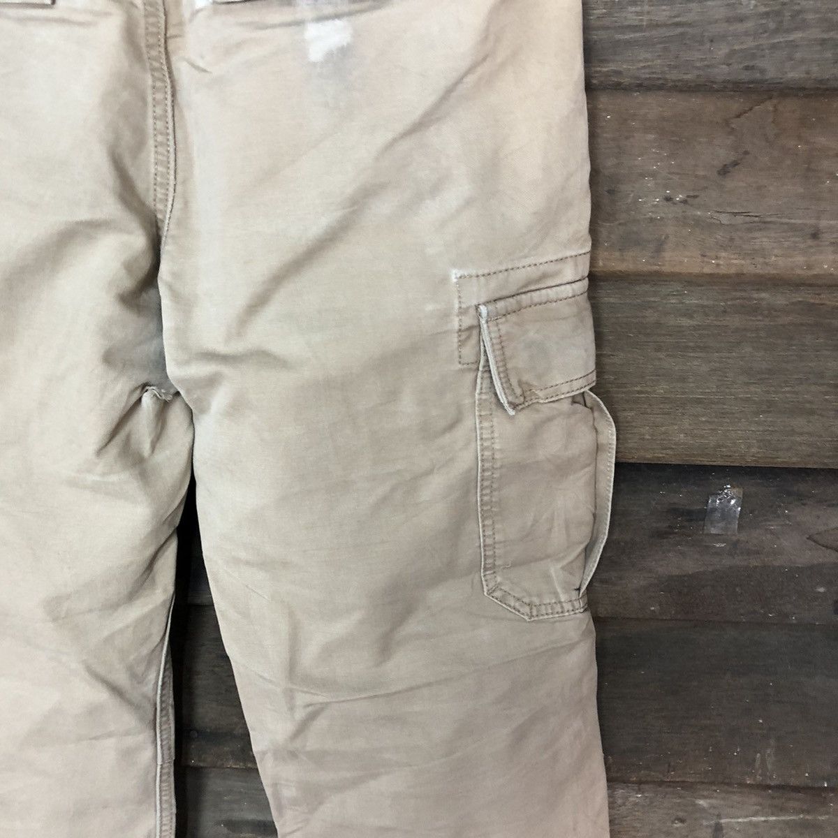 Gap Gap Khakis Brown multi pocket Cargo Pants #4564 Size US 29 - 19 Thumbnail