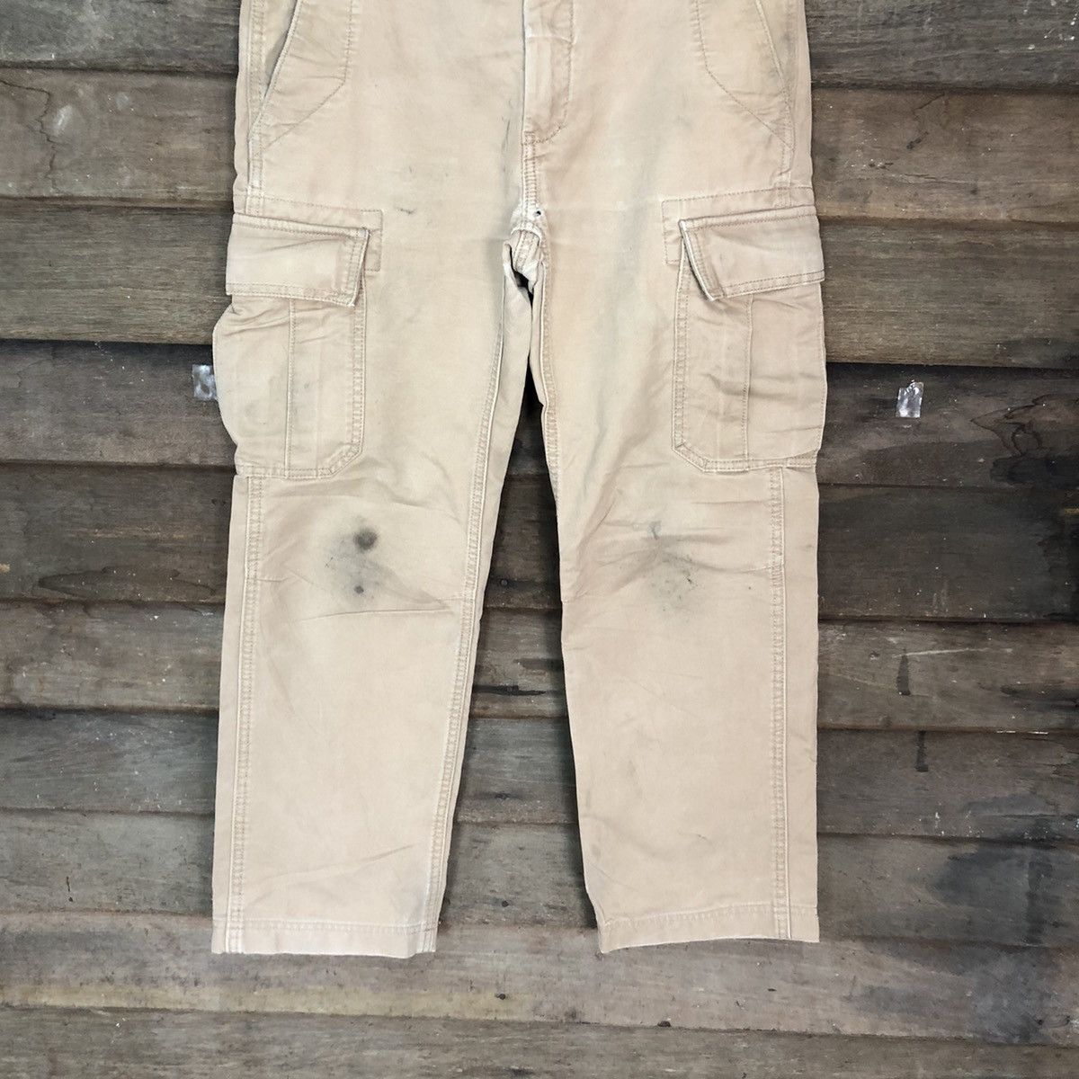 Gap Gap Khakis Brown multi pocket Cargo Pants #4564 Size US 29 - 3 Thumbnail