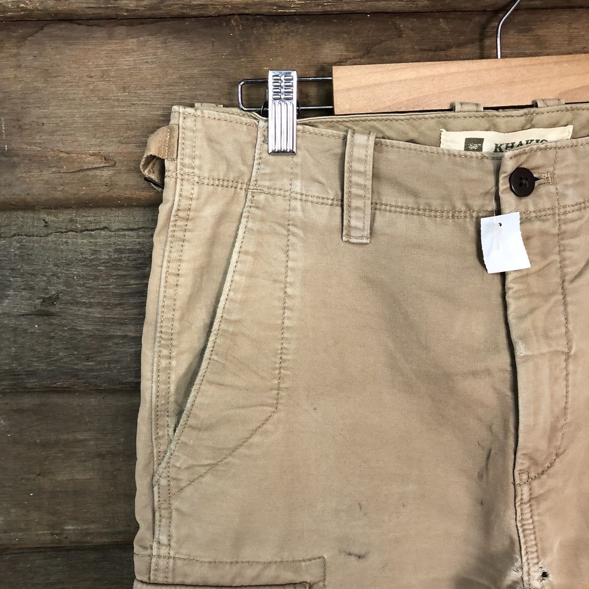 Gap Gap Khakis Brown multi pocket Cargo Pants #4564 Size US 29 - 4 Thumbnail