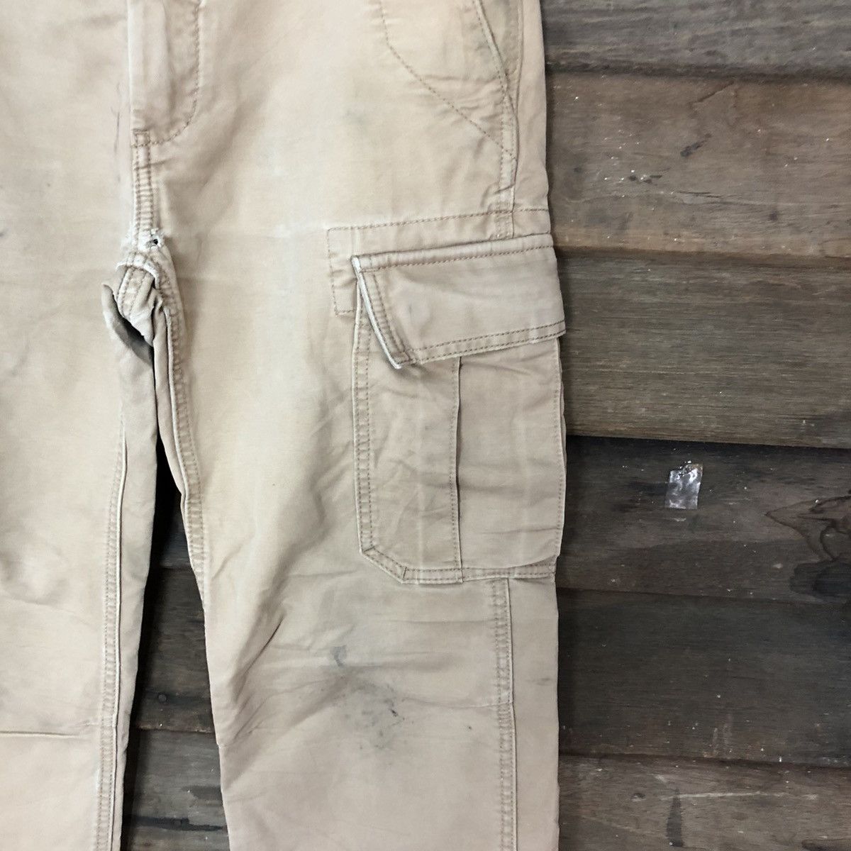 Gap Gap Khakis Brown multi pocket Cargo Pants #4564 Size US 29 - 7 Thumbnail