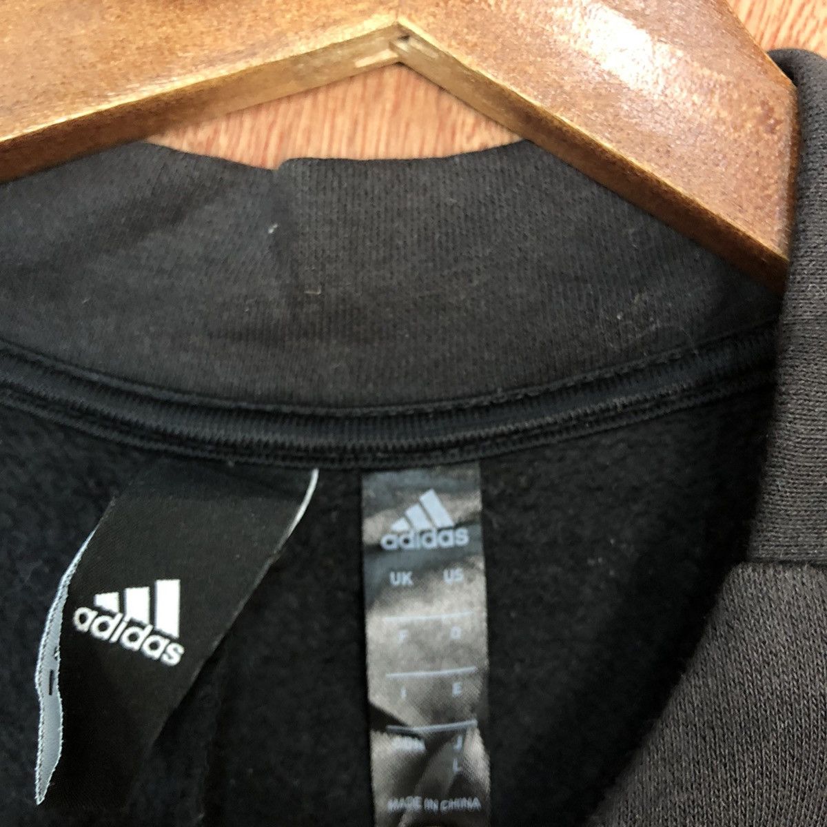 Adidas Adidas Black Long sweater #H324 Size US L / EU 52-54 / 3 - 11 Thumbnail