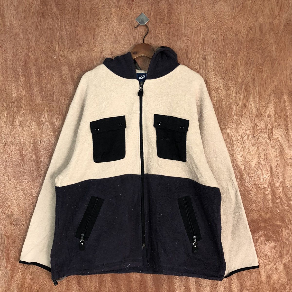 Japanese Brand Mr Junko Brown Sweater fleece japan patchwork #H316 Size US L / EU 52-54 / 3 - 3 Thumbnail
