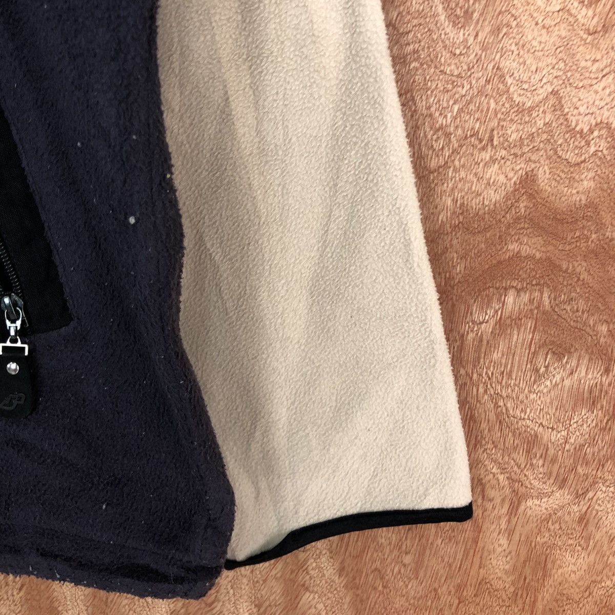 Japanese Brand Mr Junko Brown Sweater fleece japan patchwork #H316 Size US L / EU 52-54 / 3 - 4 Thumbnail