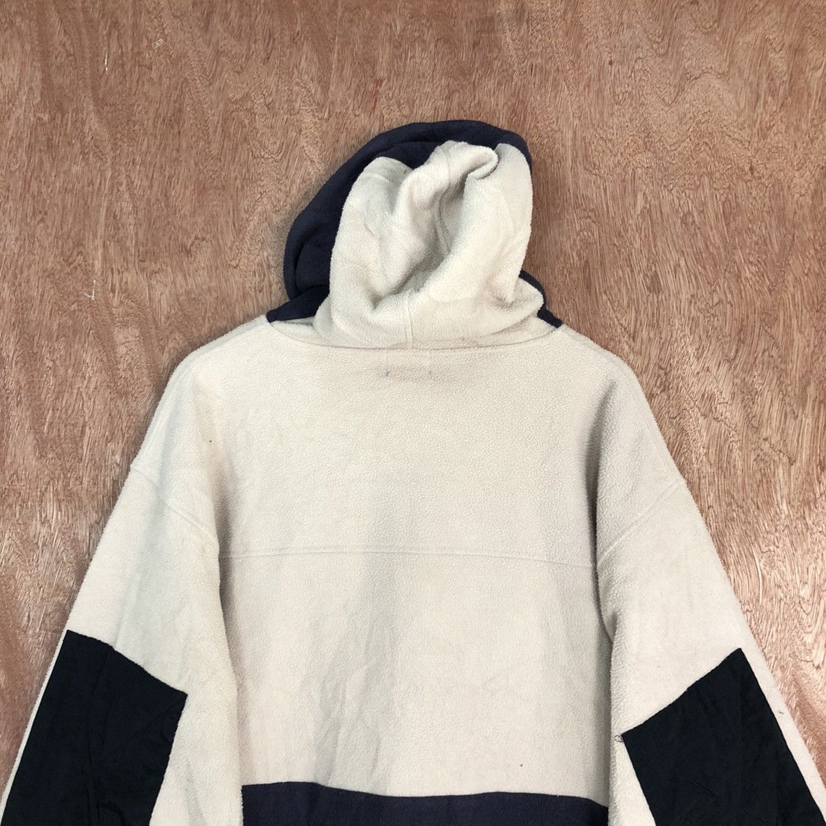 Japanese Brand Mr Junko Brown Sweater fleece japan patchwork #H316 Size US L / EU 52-54 / 3 - 13 Thumbnail