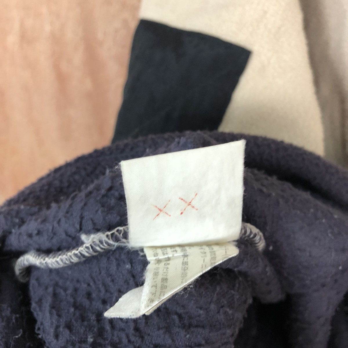 Japanese Brand Mr Junko Brown Sweater fleece japan patchwork #H316 Size US L / EU 52-54 / 3 - 15 Thumbnail