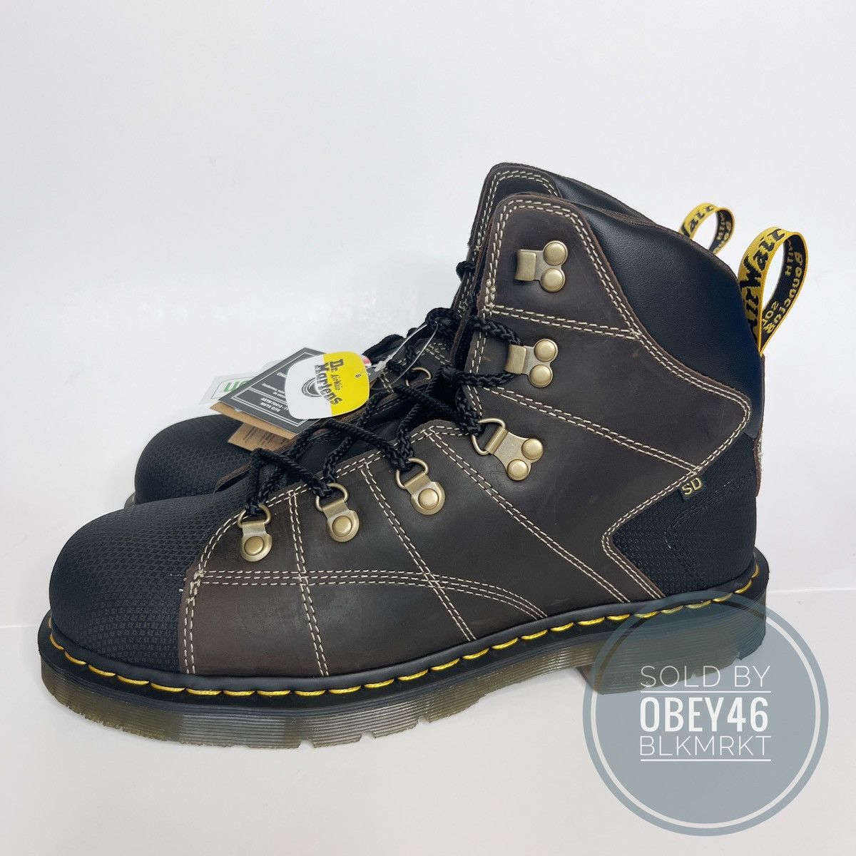 Dr. Martens DR. Doc MARTENS Industrial IRONBRIDGE LEATHER STEEL TOE ...