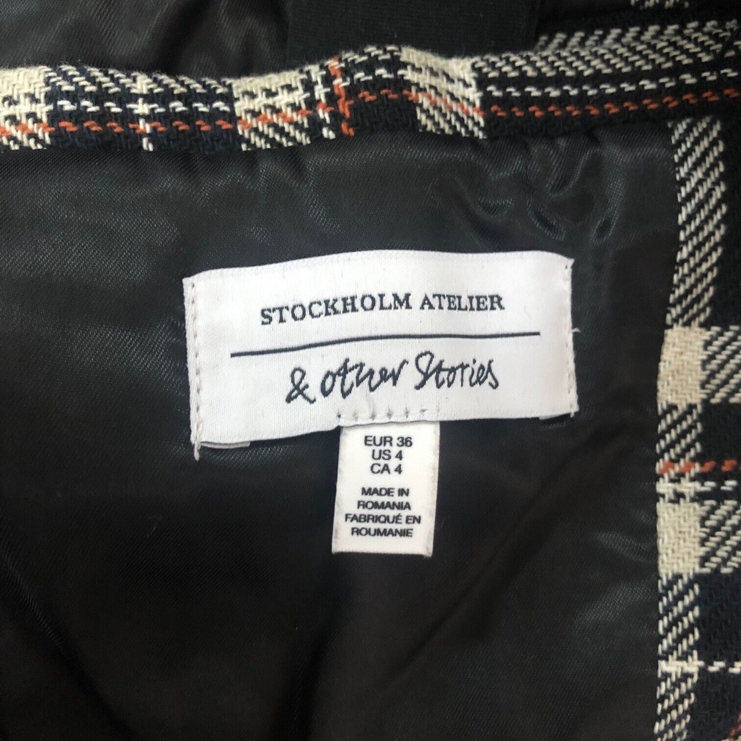 & Other Stories & OTHER STORIES Cotton Blend Plaid Blazer Size S / US 4 / IT 40 - 3 Thumbnail