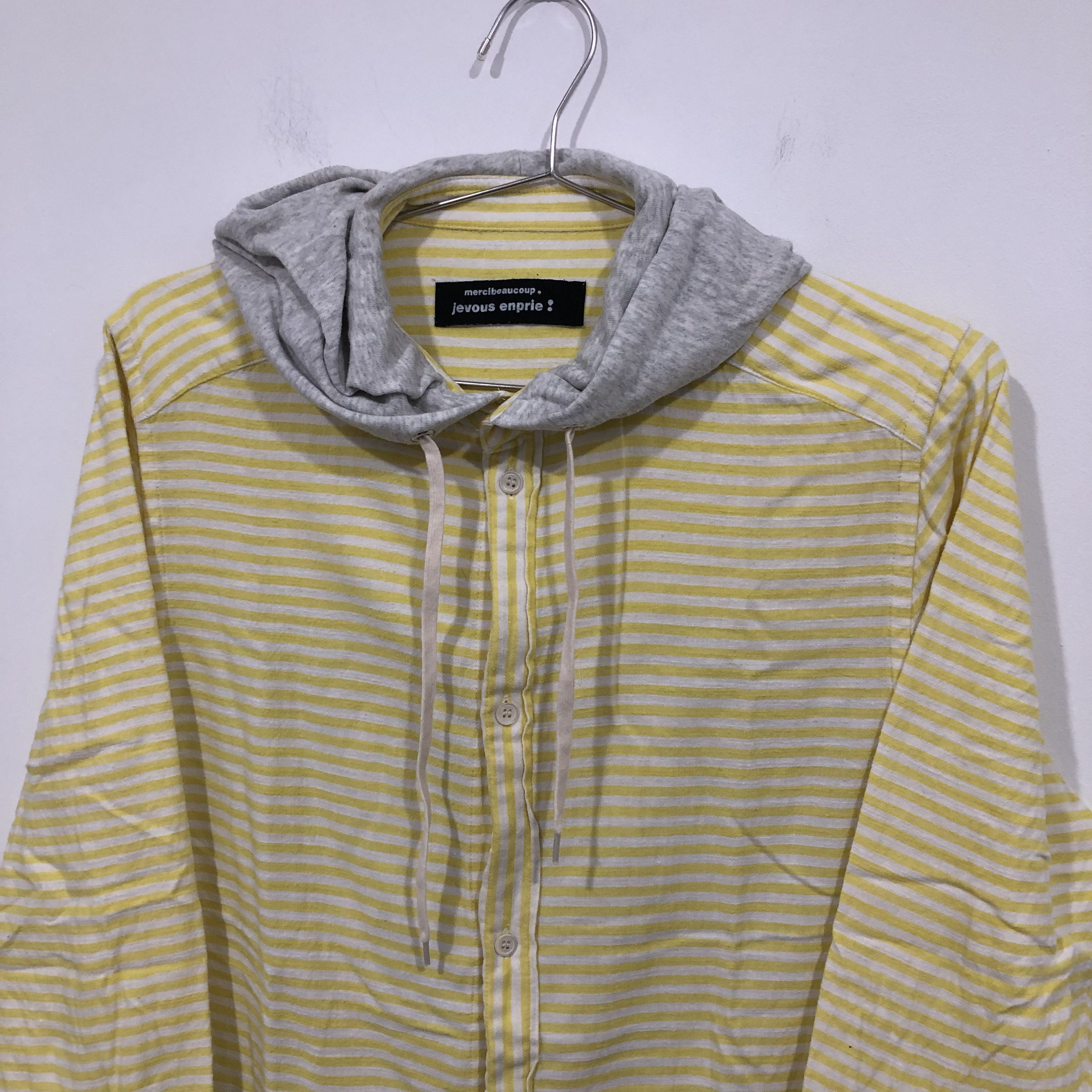 Issey Miyake Mercibeaucoup Issey Miyake Striped Hoodie Size US M / EU 48-50 / 2 - 2 Thumbnail