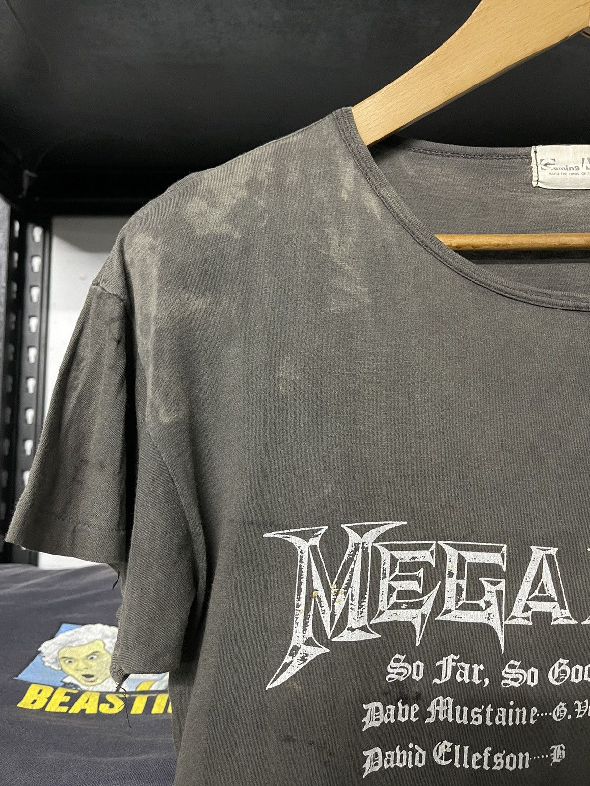 Band Tees × Vintage Vintage Distressed Megadeth Bootleg Japan Tees Size US M / EU 48-50 / 2 - 4 Thumbnail
