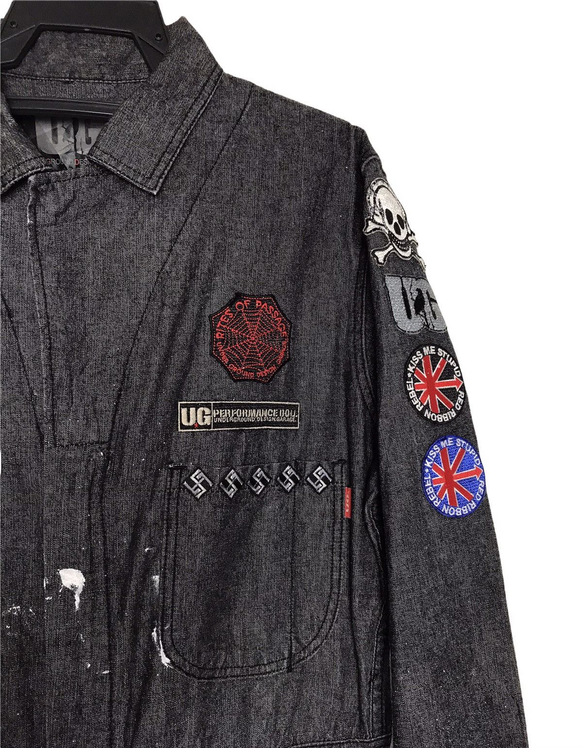 Hysteric Glamour × Japanese Brand Underground Performance Overall Splashed Pain Jacket Size US 36 / EU 52 - 8 Thumbnail