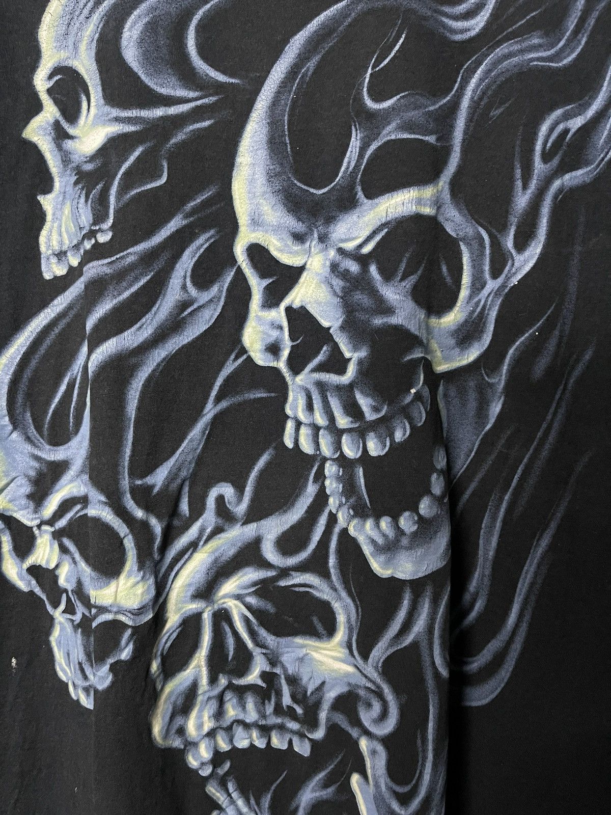 Vintage Vintage Skulls Streetwear Faded Tees Size US XL / EU 56 / 4 - 9 Thumbnail