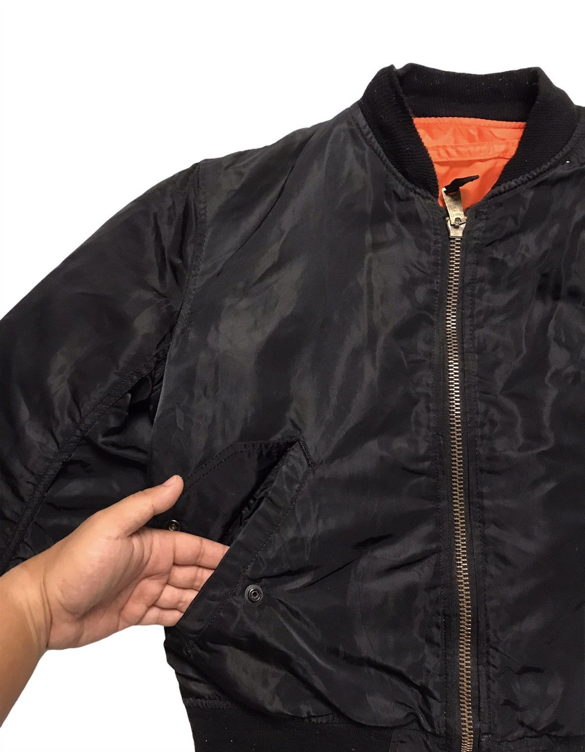 Alpha Industries × Vintage Alpha Industrie Ma-1 Revesible Bomber Jacket Size US M / EU 48-50 / 2 - 5 Thumbnail