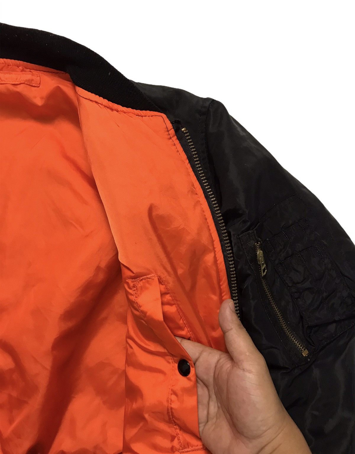 Alpha Industries × Vintage Alpha Industrie Ma-1 Revesible Bomber Jacket Size US M / EU 48-50 / 2 - 3 Thumbnail