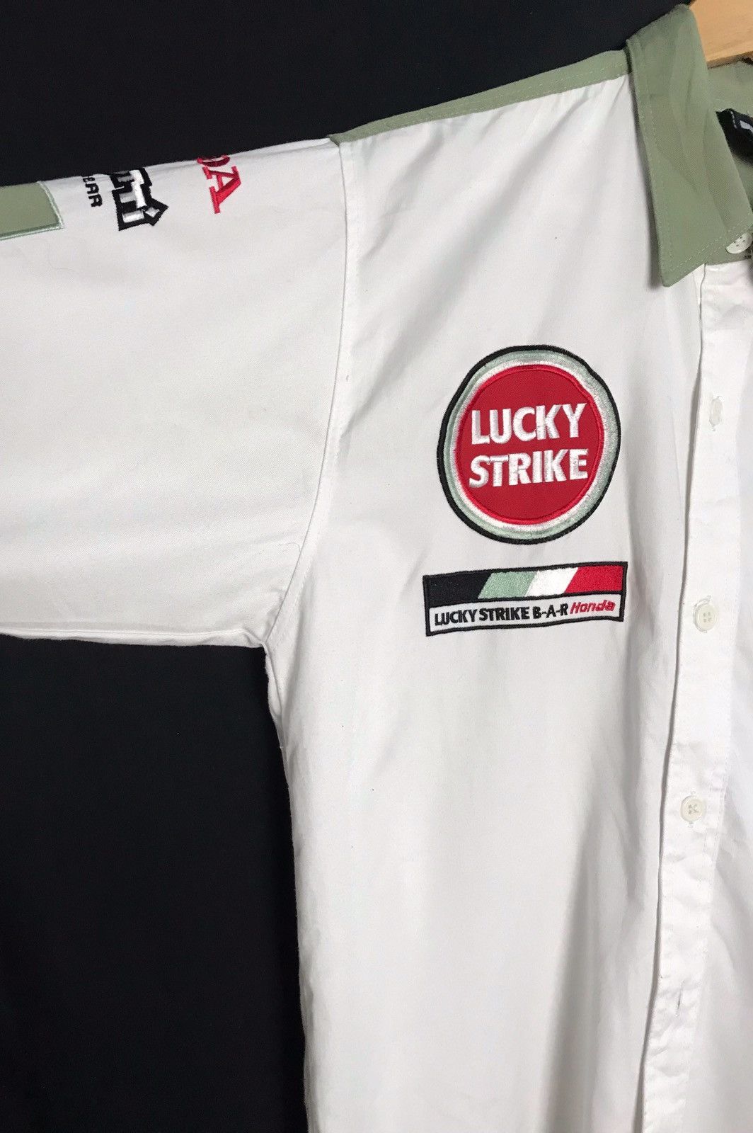 Honda × Sports Specialties × Vintage Lucky Strike Bar B-A-R Honda Bottom Up Shirt Size US M / EU 48-50 / 2 - 4 Thumbnail