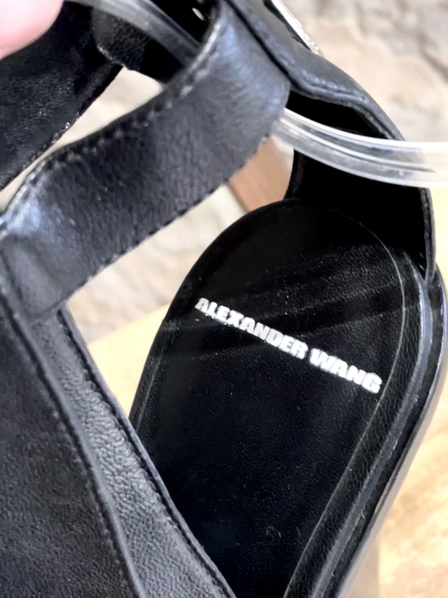 Alexander Wang Alexander Wang Black Ring Accent Platform Sandals Size US 9 / IT 39 - 8 Thumbnail