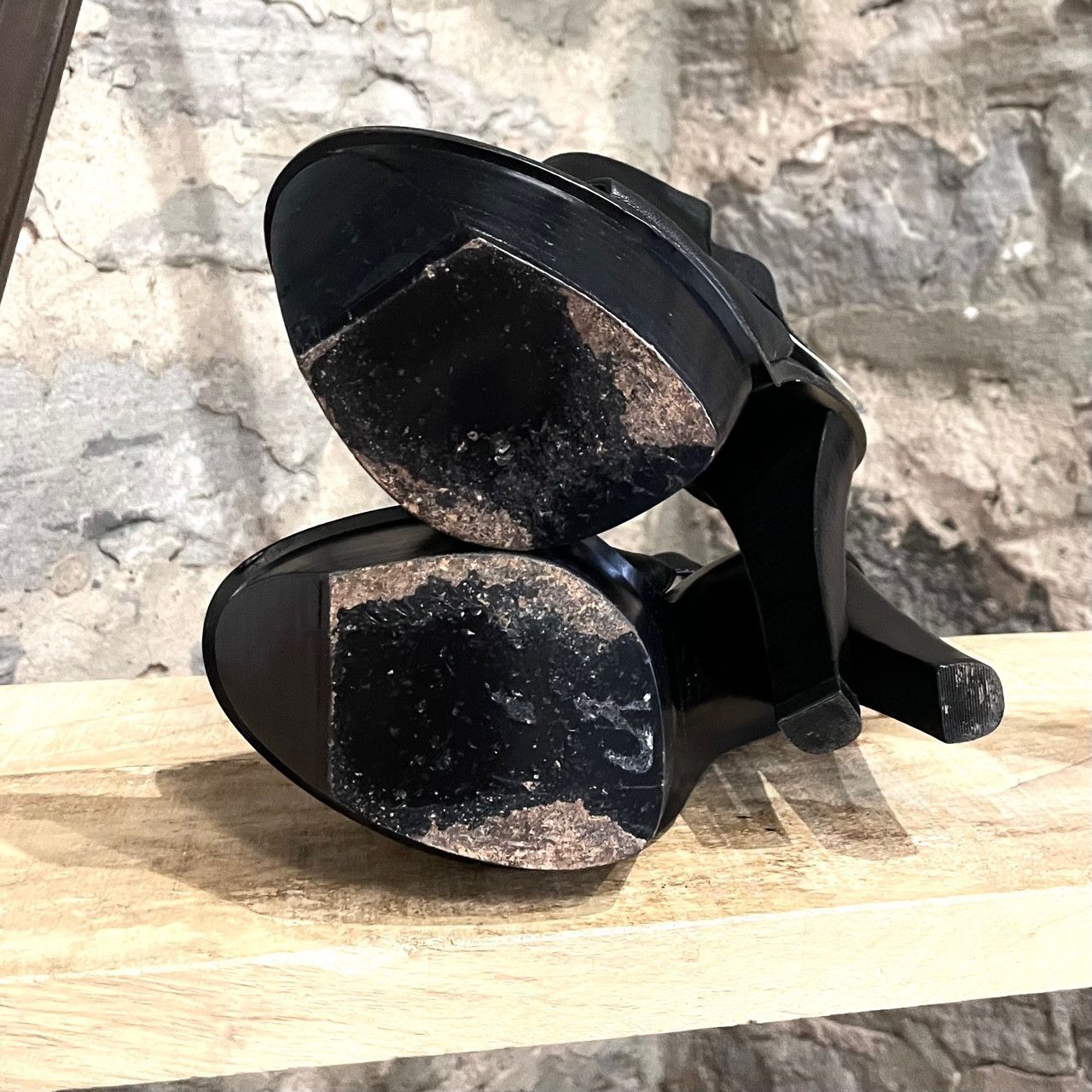Alexander Wang Alexander Wang Black Ring Accent Platform Sandals Size US 9 / IT 39 - 6 Thumbnail