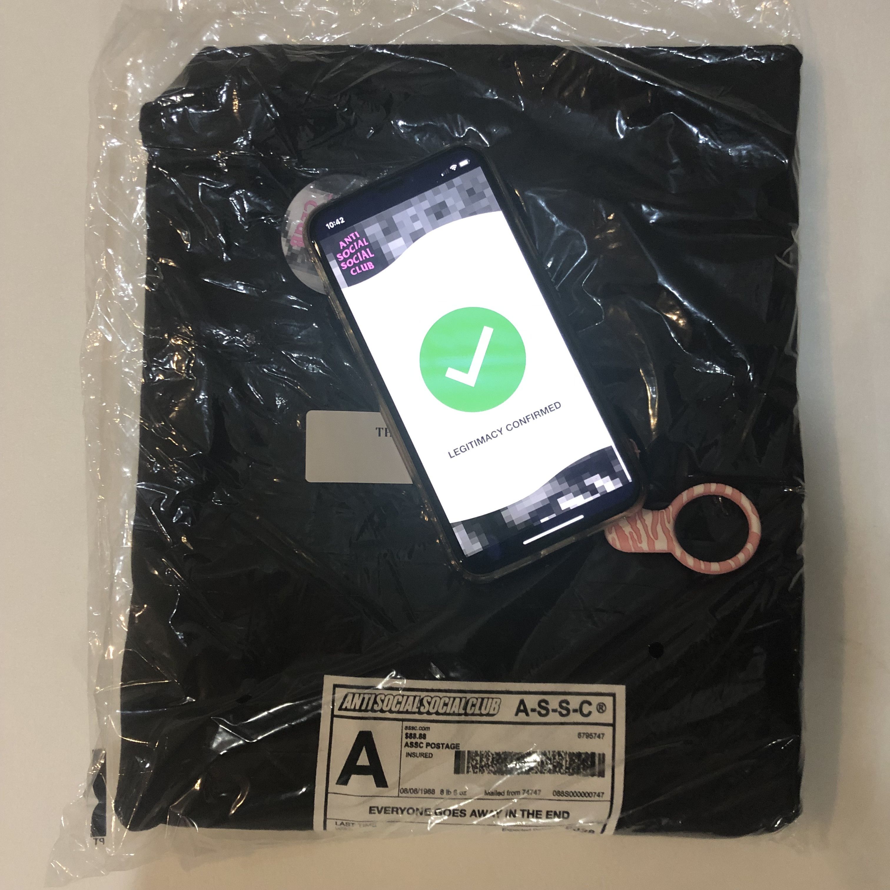 Anti Social Social Club DS ASSC label Thank God Black Tee FTP FOG CDG KAWS BAPE KITH Size US XL / EU 56 / 4 - 7 Thumbnail