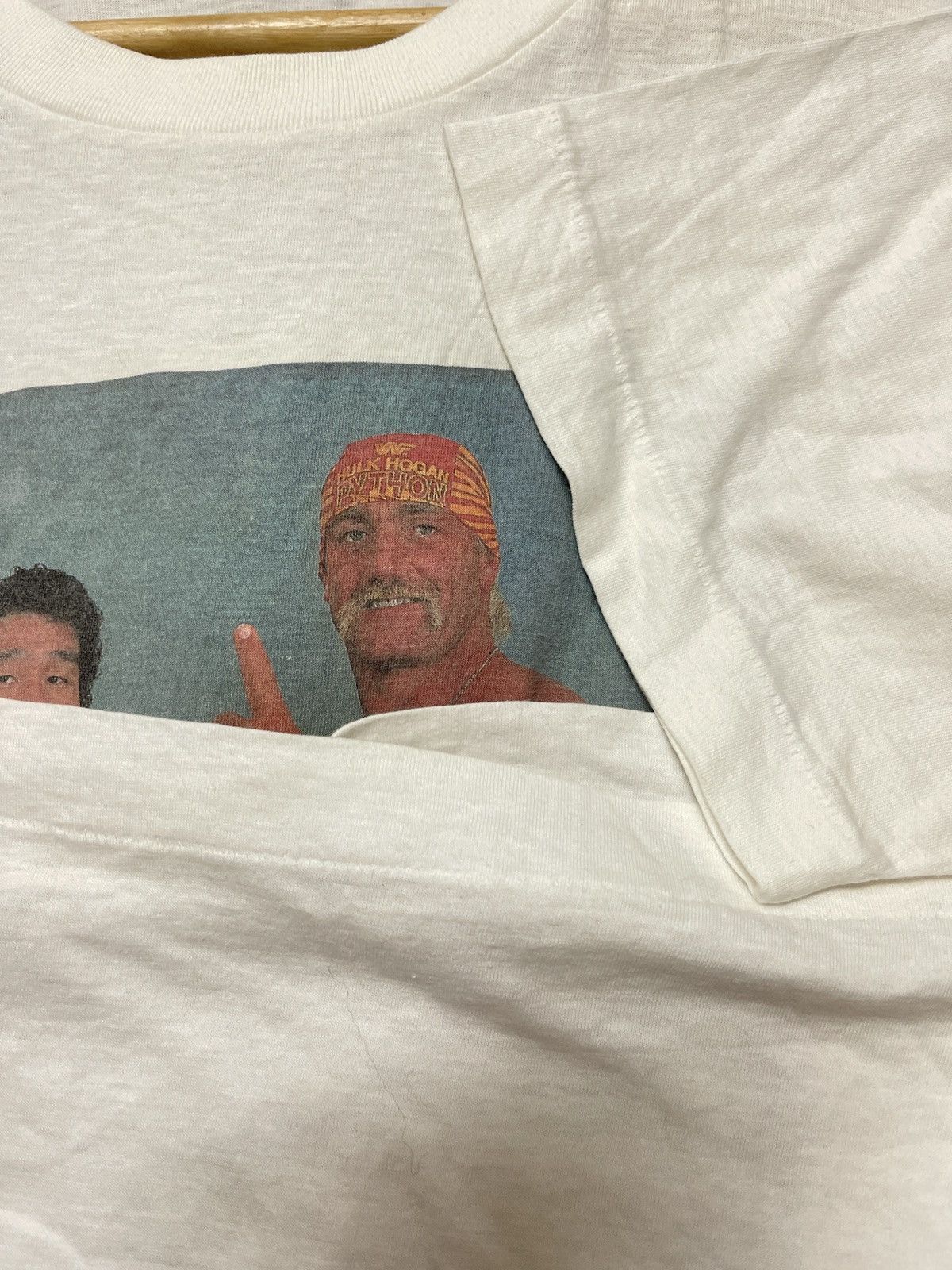 WWF VINTAGE DEAN HO & HULK HOGAN PHOTO TEE VERY RARE Size US M / EU 48-50 / 2 - 4 Thumbnail