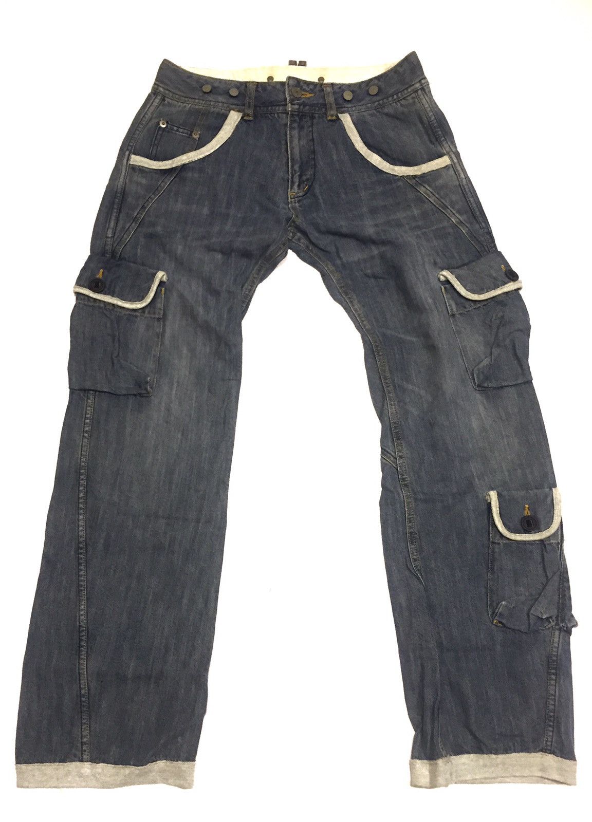 Japanese Brand Cargo denim multipocket Size US 30 / EU 46 - 2 Thumbnail