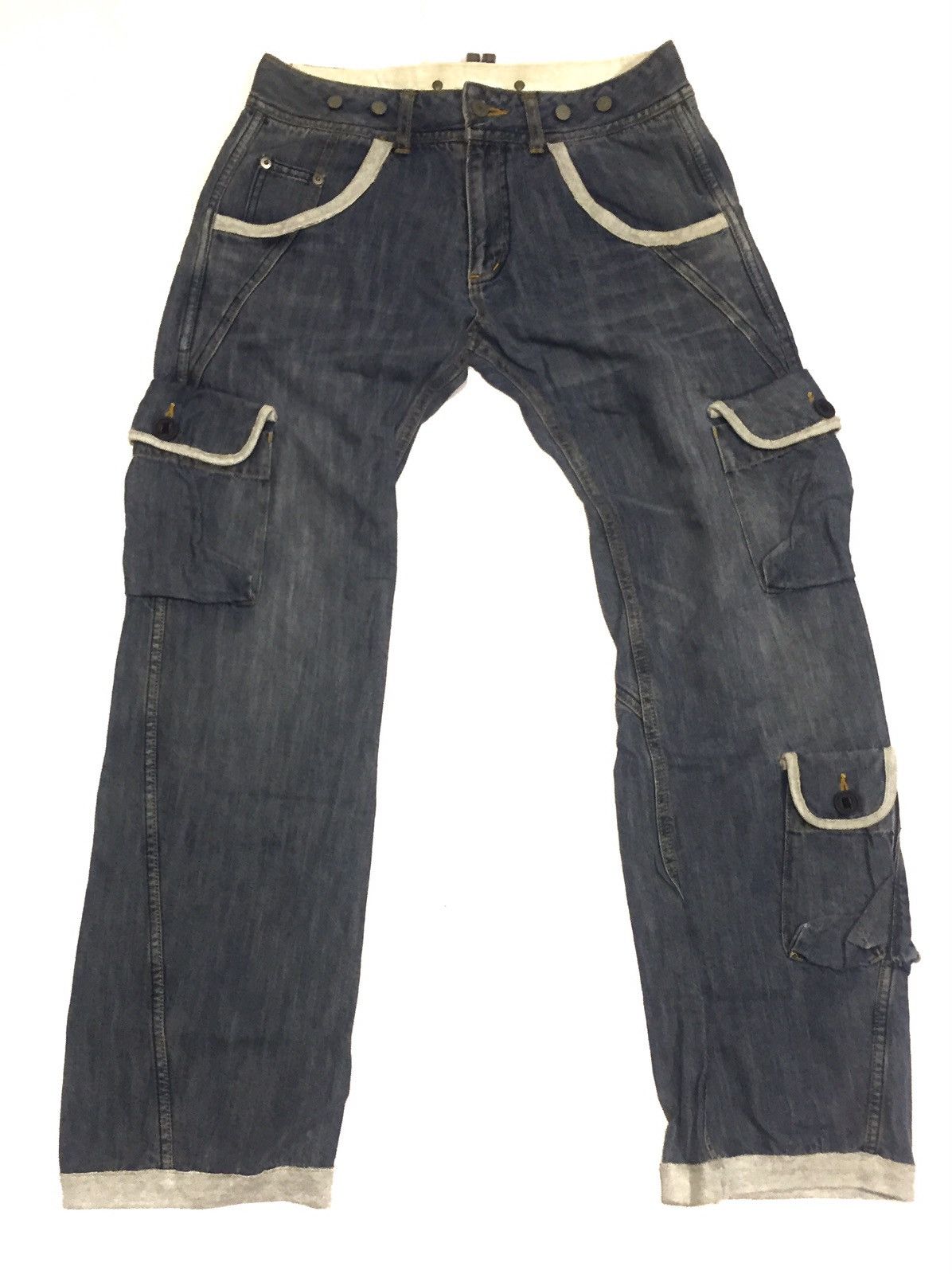 Japanese Brand Cargo denim multipocket Size US 30 / EU 46 - 1 Thumbnail