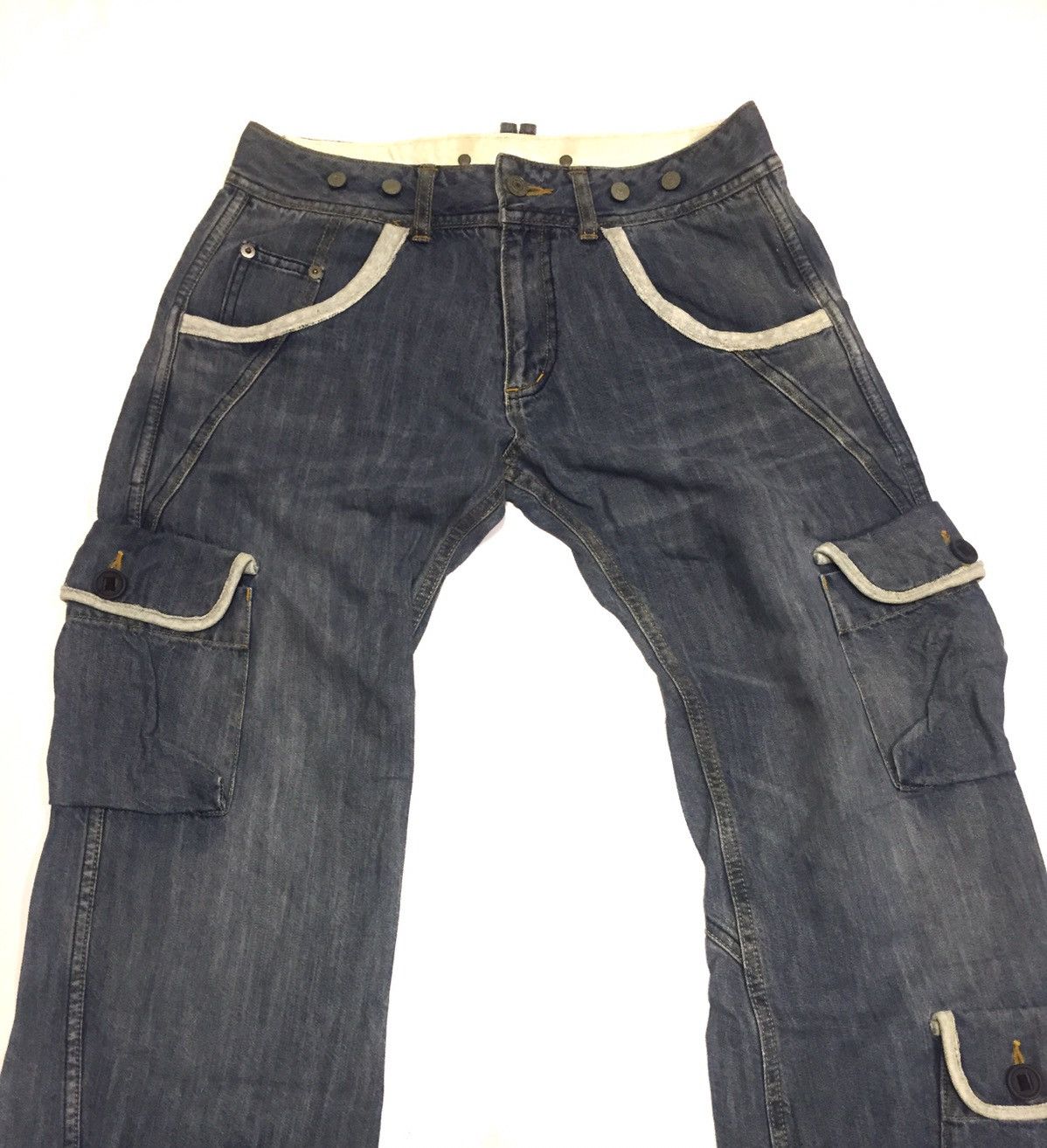 Japanese Brand Cargo denim multipocket Size US 30 / EU 46 - 3 Thumbnail