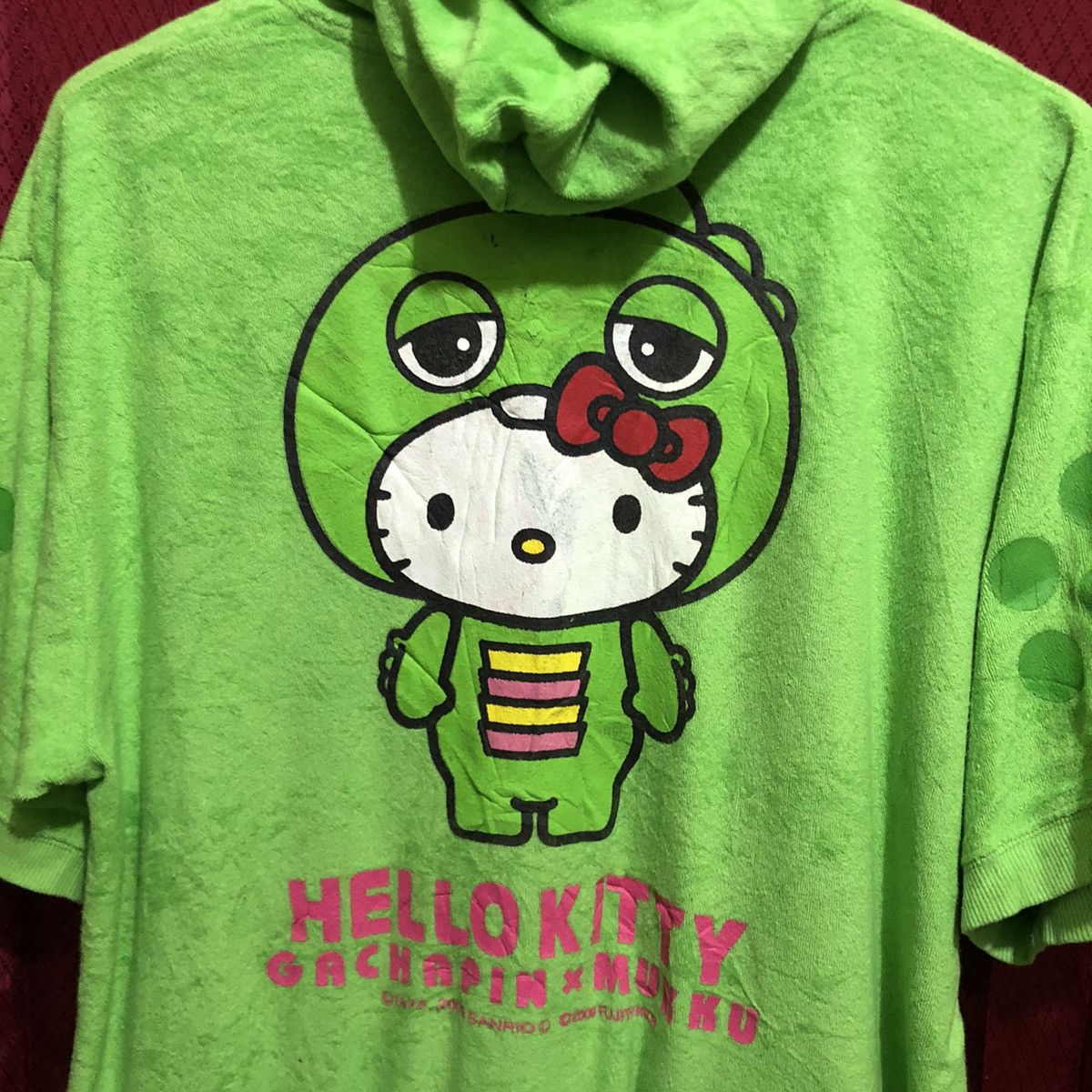 Cartoon Network Y2K Hello Kitty x Gachapin x Mukku Zipp Hoodie Size US L / EU 52-54 / 3 - 4 Thumbnail
