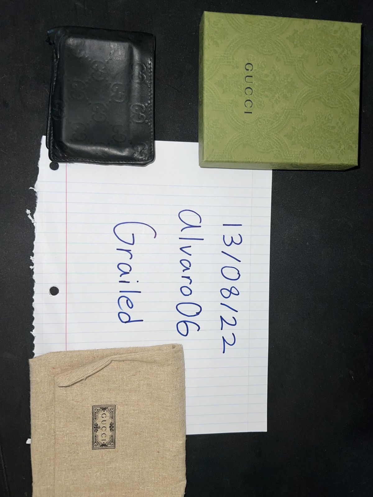 Guccissima Bi-Fold Wallet Black
