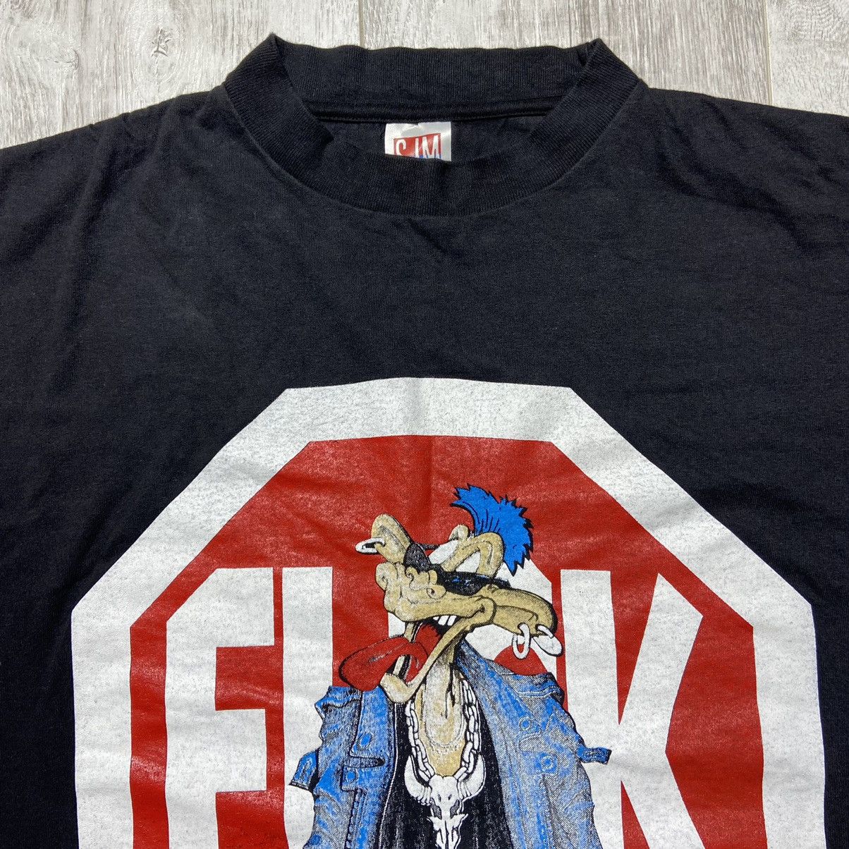 Vintage Vintage 1993 Black Sheep “Fuck You” T-Shirt Size US XL / EU 56 / 4 - 2 Thumbnail