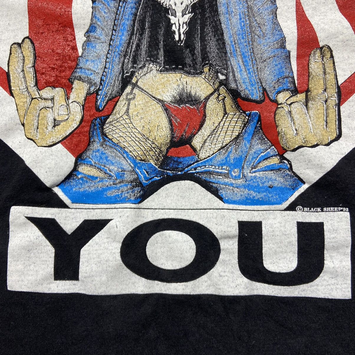 Vintage Vintage 1993 Black Sheep “Fuck You” T-Shirt Size US XL / EU 56 / 4 - 5 Thumbnail