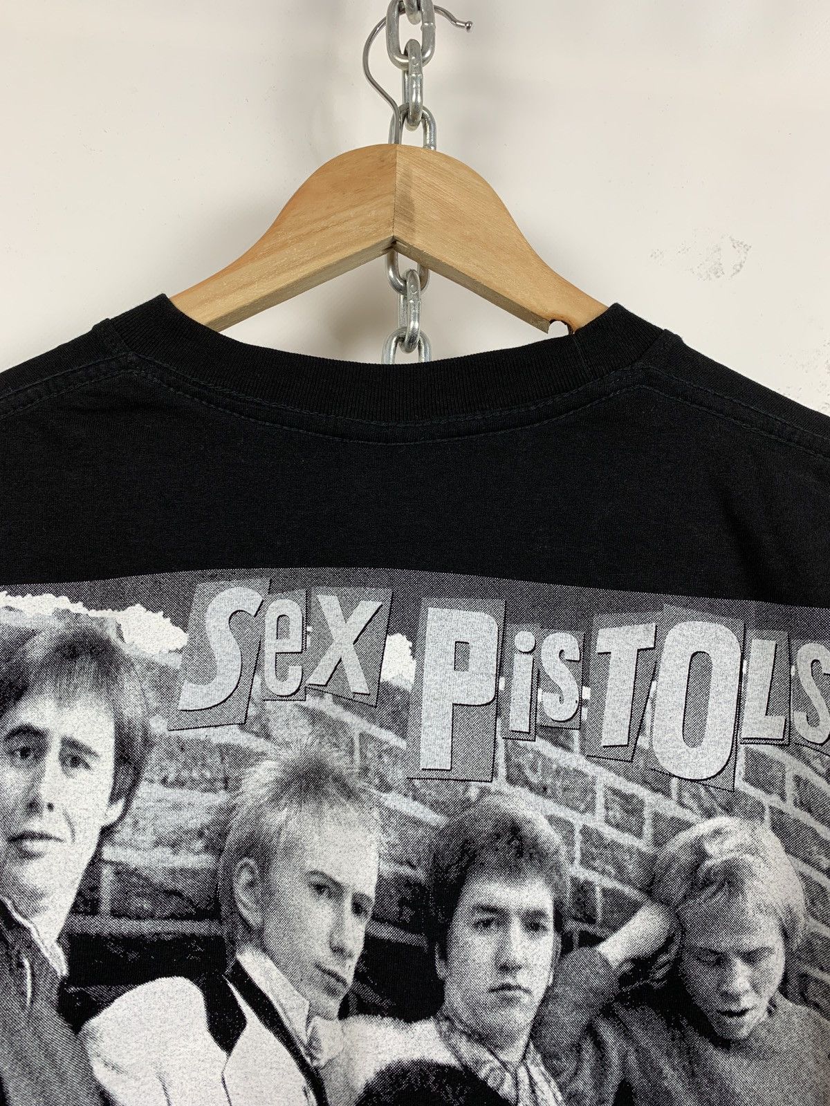 Band Tees Vintage Sex Pistols Live In Concert Double Sided Black Tee Size US M / EU 48-50 / 2 - 14 Thumbnail
