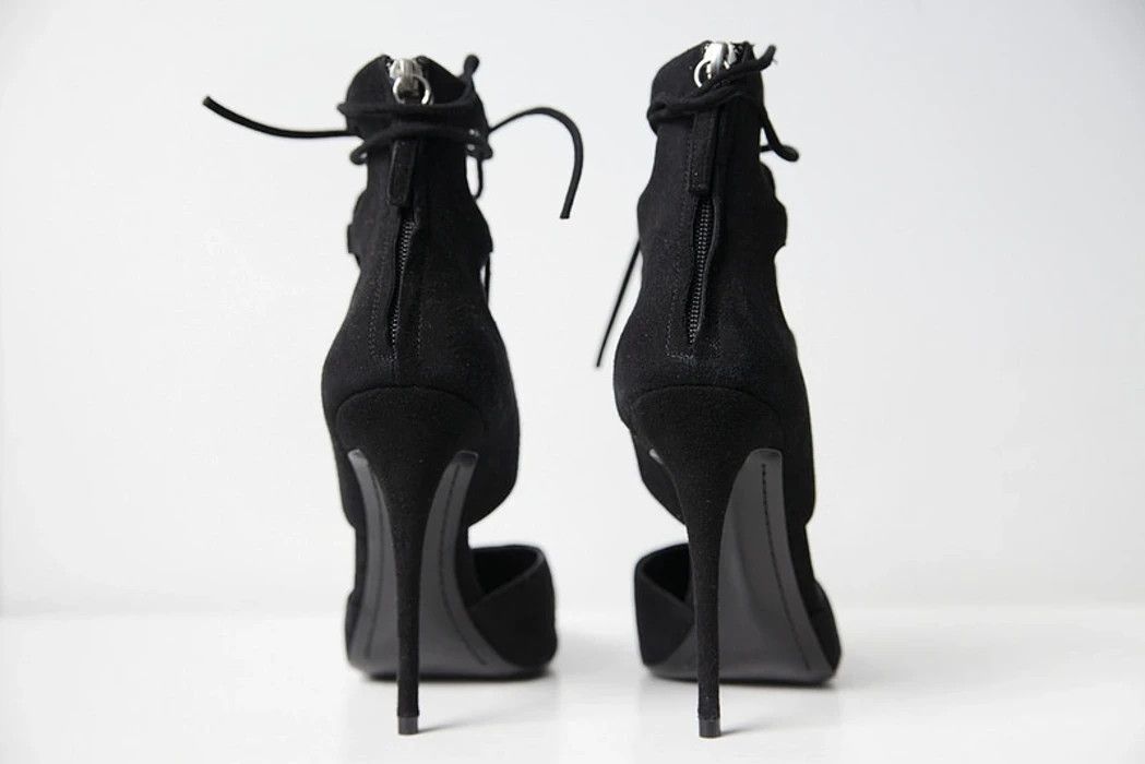 Giuseppe Zanotti black suede point toe heels Size US 8.5 / IT 38.5 - 4 Thumbnail