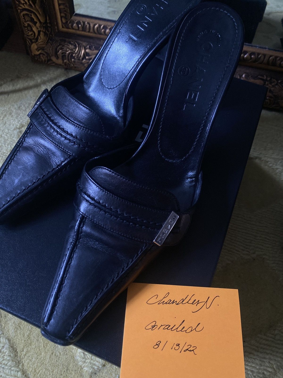 Chanel × Vintage Vintage Chanel Mules With Box Size US 8 / IT 38 - 7 Thumbnail