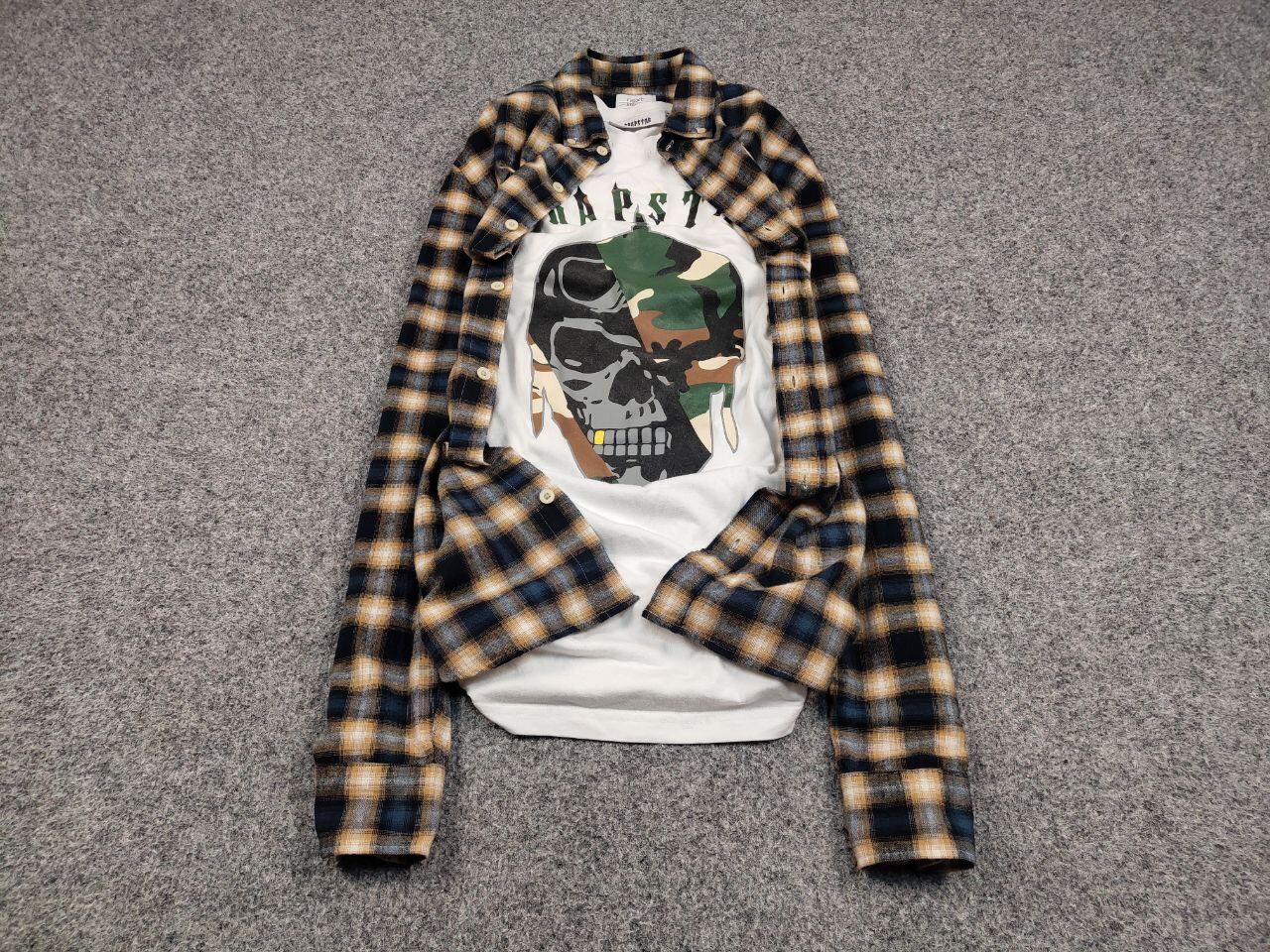 Flannel Vintage Flannel Shirt Travis Scott Style Streetwear Hype Size US M / EU 48-50 / 2 - 2 Thumbnail