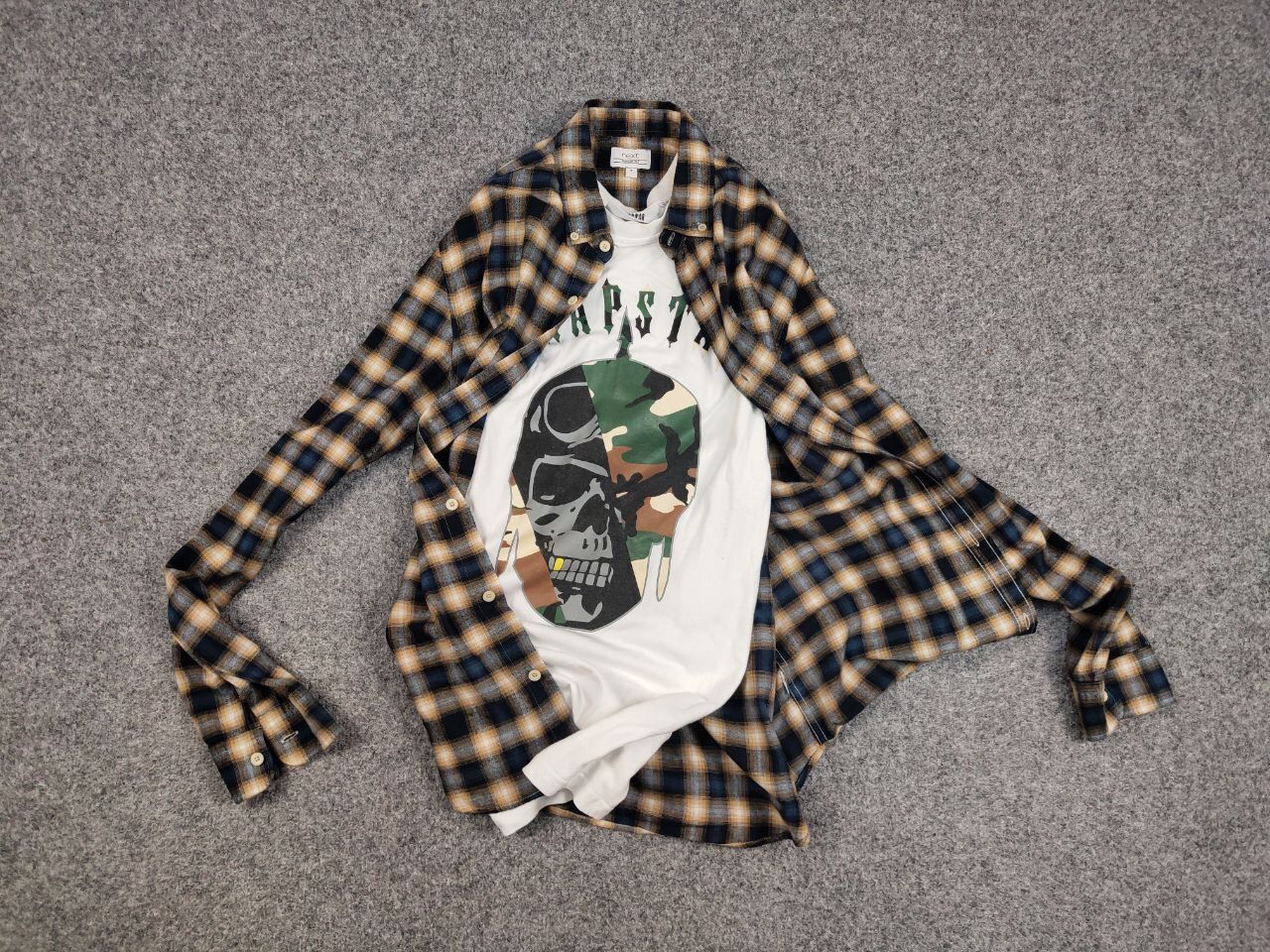 Flannel Vintage Flannel Shirt Travis Scott Style Streetwear Hype Size US M / EU 48-50 / 2 - 12 Thumbnail