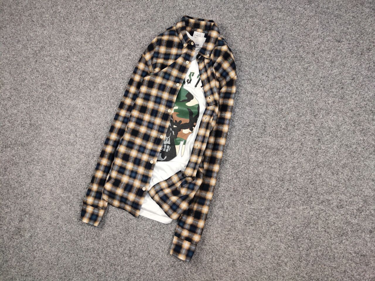 Flannel Vintage Flannel Shirt Travis Scott Style Streetwear Hype Size US M / EU 48-50 / 2 - 4 Thumbnail