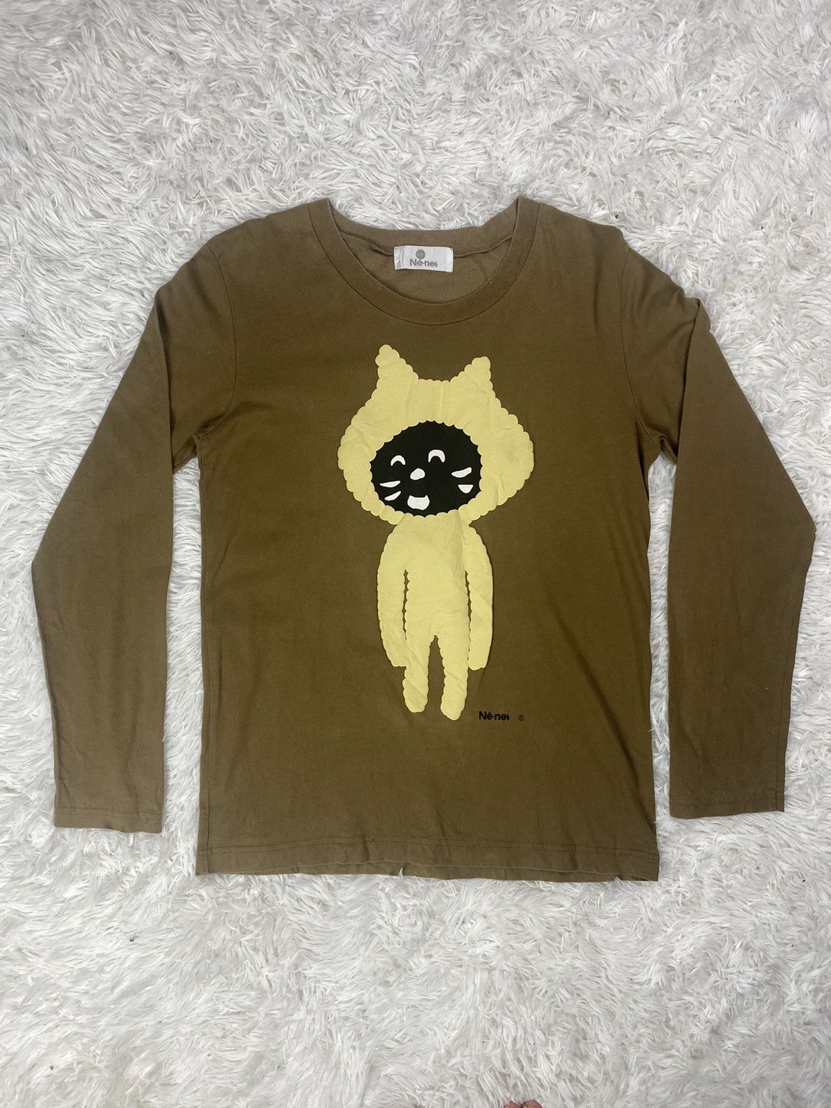 NE NET DESIGNER ISSEY MIYAKE CAT BIG LOGO EMBOSSED PRINTED