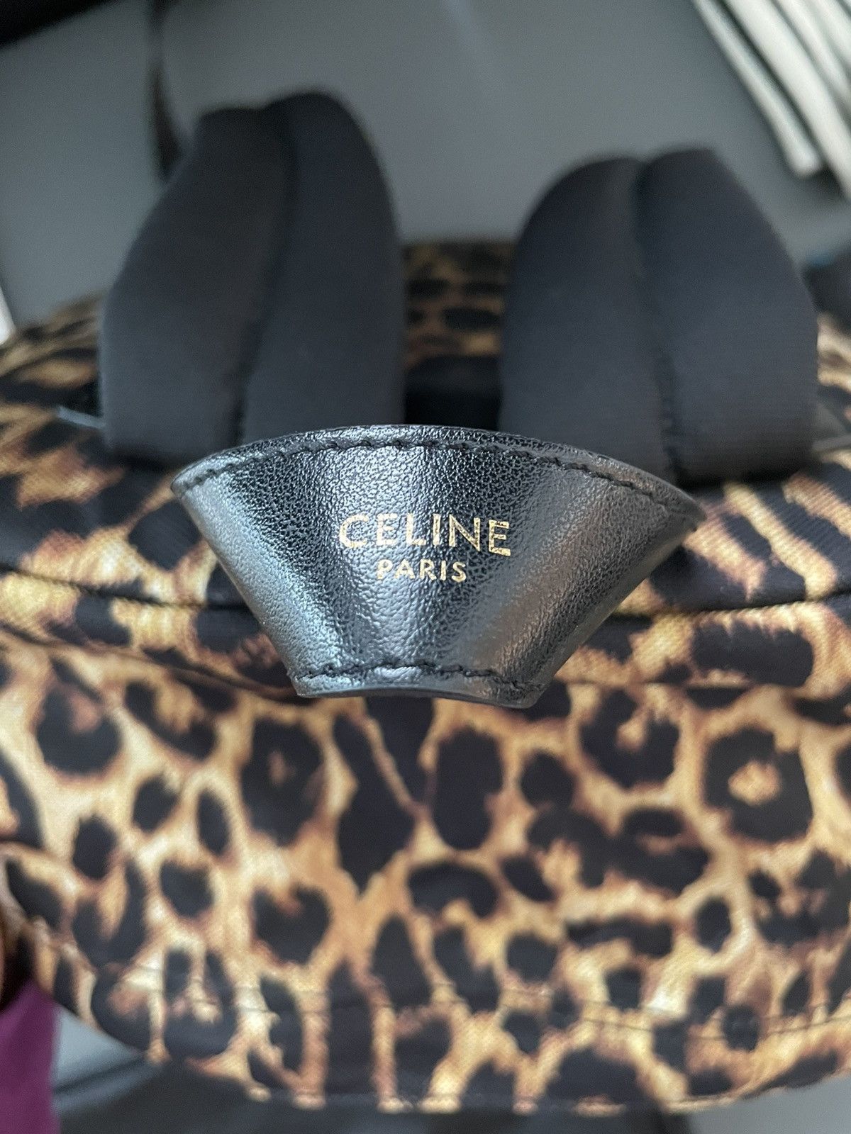 Celine × Hedi Slimane Runway Celine Paris Leopard Backpack Limited Edition Size ONE SIZE - 12 Thumbnail