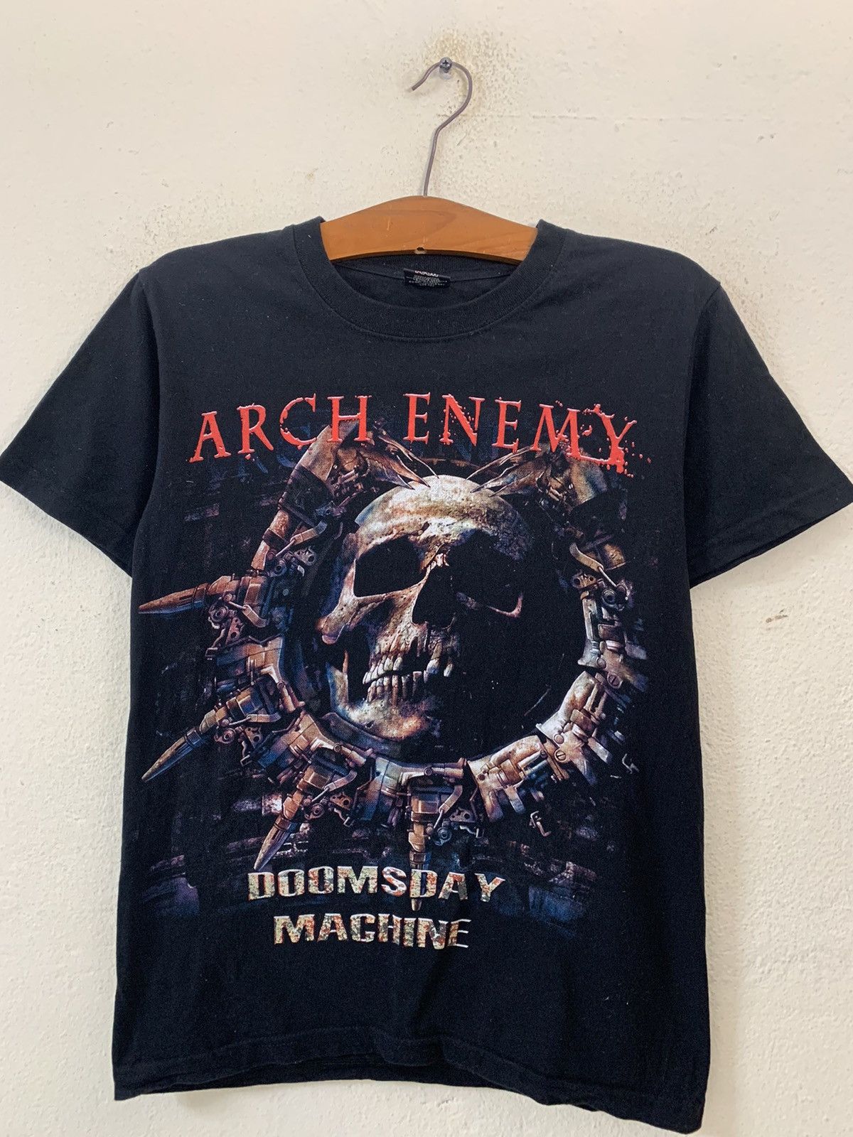 image of Rock Band Rock Yeah Arch Enemy Doomsday Machine Tee in Black, Men's (Size XS)