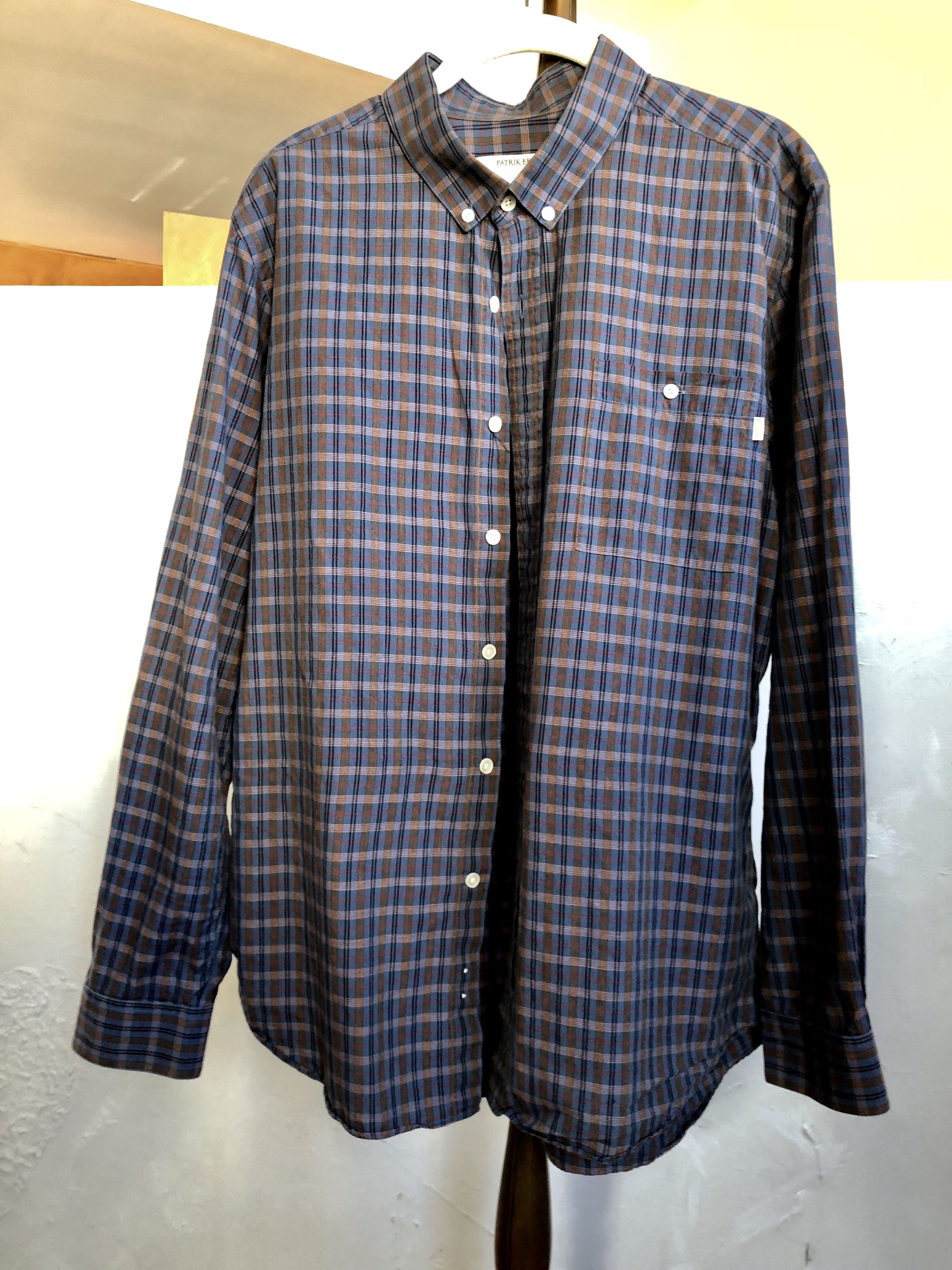 Patrik Ervell Patrick Ervell Button Collar Modern Plaid Button-Down Size US L / EU 52-54 / 3 - 4 Thumbnail