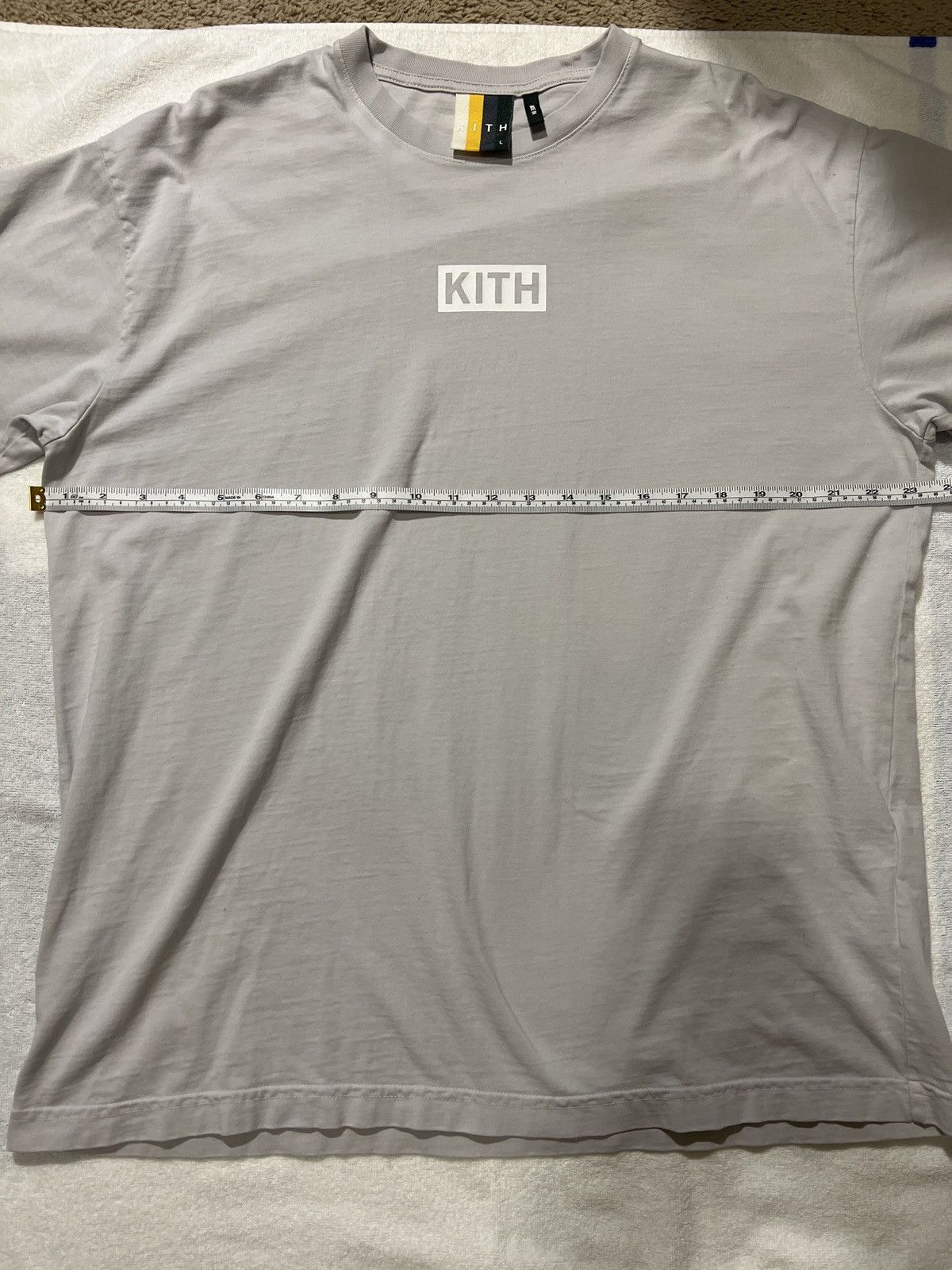 Kith Kith Box Logo T-Shirt—- Grey | Grailed