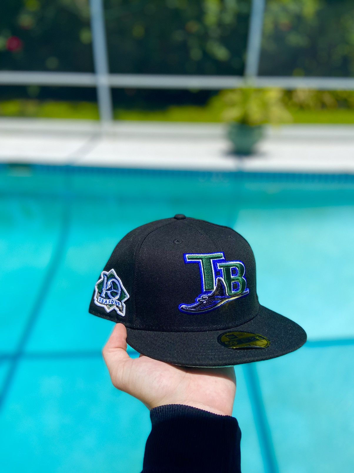 New Era Hat Club Lids Tampa Bay Rays Vintage Fitted 7 3/8