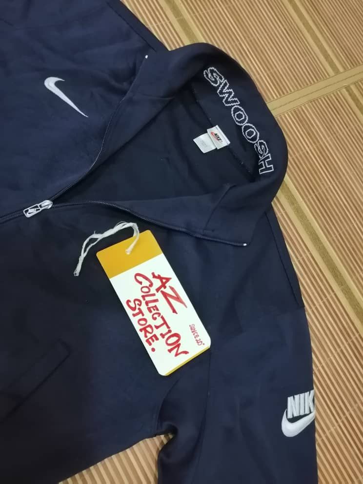 Nike × Vintage Vintage 90s Nike Sweater Zipper Jacket Size US XL / EU 56 / 4 - 9 Thumbnail