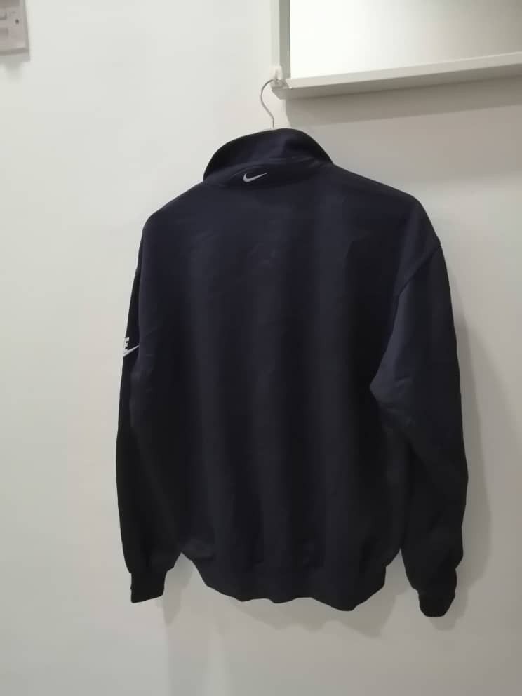 Nike × Vintage Vintage 90s Nike Sweater Zipper Jacket Size US XL / EU 56 / 4 - 2 Thumbnail