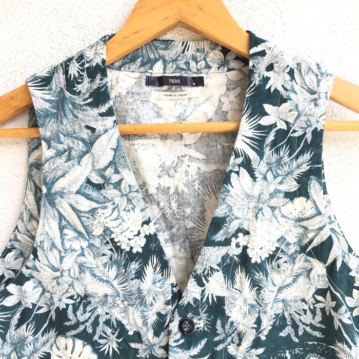 Japanese Brand TESS Floral Vest Jacket | Grailed