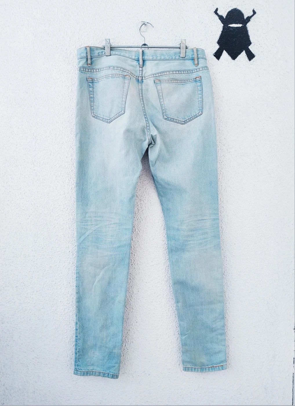 VINTAGE DENIM WASHED JEANS PANTS 30