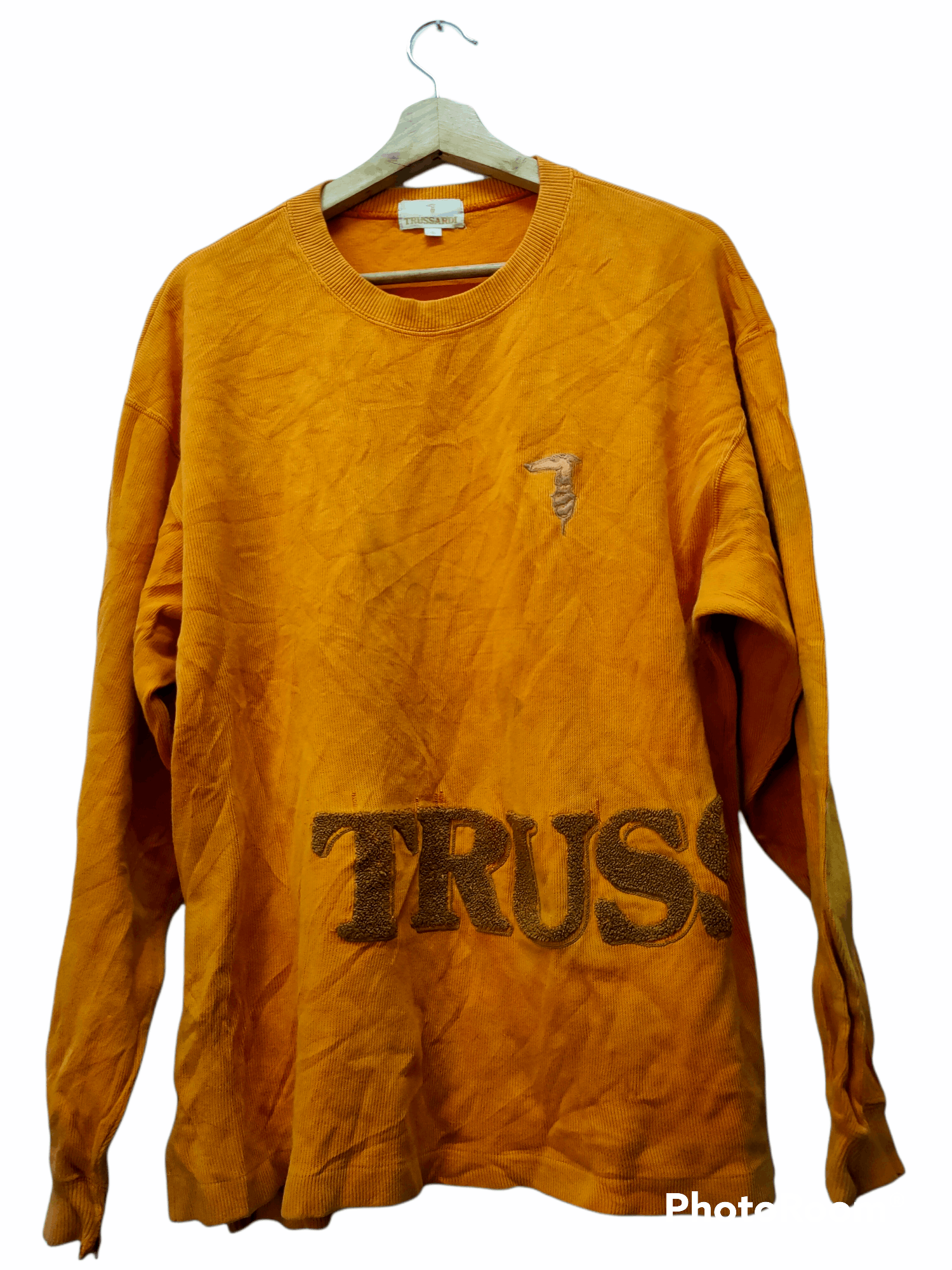 TRUSSARDI SWEATER SPELLBOUND LOGO VINTAGE
