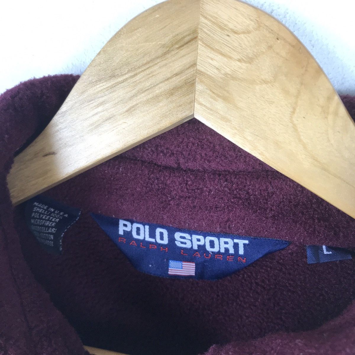 Polo Ralph Lauren Vintage Polo Sport Ralph Lauren Fully Zipper Fleece Sweater Size US L / EU 52-54 / 3 - 3 Thumbnail