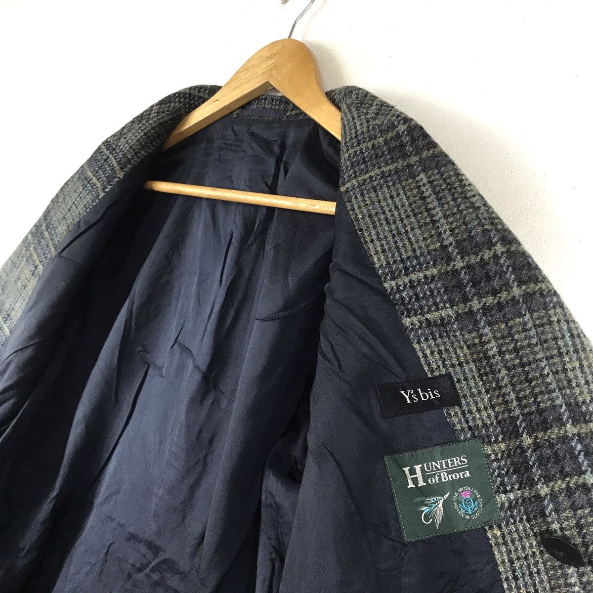Yohji Yamamoto Yohji Yamamoto Y’S Bis X Hunters Of Brora Scotland Peacoat Size US M / EU 48-50 / 2 - 6 Thumbnail
